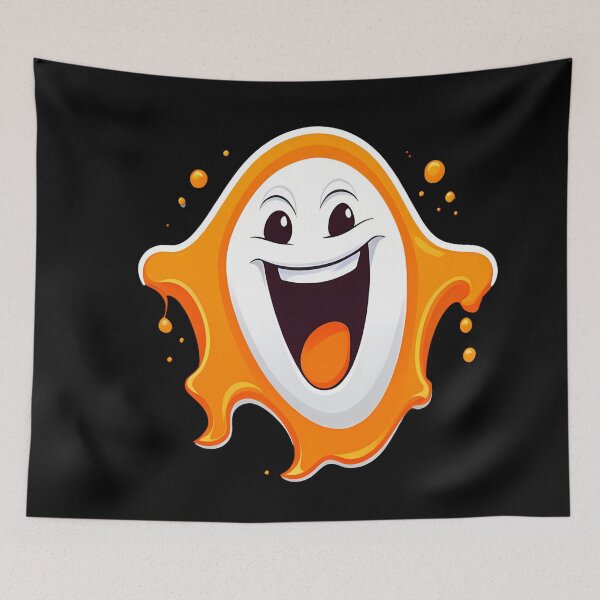 Item preview, Explore the Playful Universe of Orange Ghost Digital Art. designed and sold by Artedig.