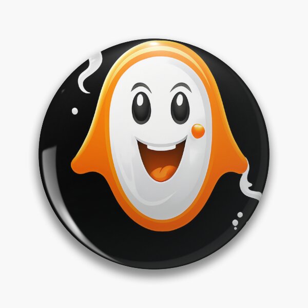 Item preview, Digital Art: Discover the Magic of the Smiling Orange Ghost. designed and sold by Artedig.