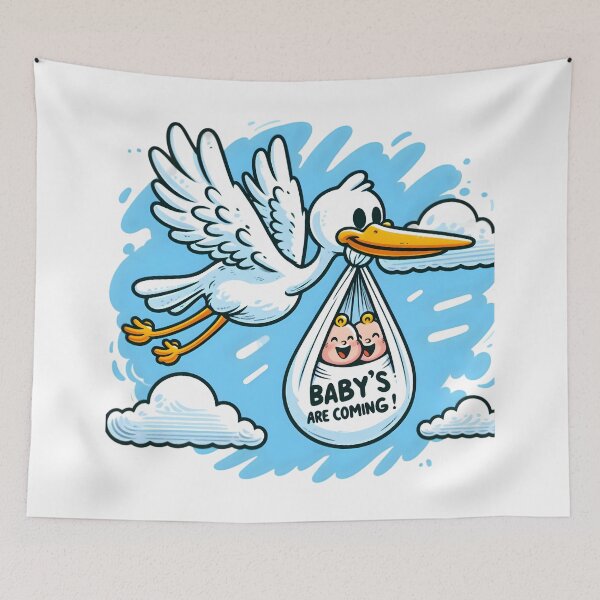 Item preview, Aerial Bliss: Baby's Arrival designed and sold by AI-Only Creations.