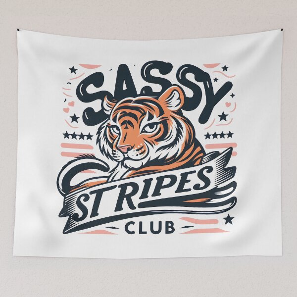 Item preview, Sassy Tiger: Sassy Stripes Club designed and sold by Dungeon-Depot.