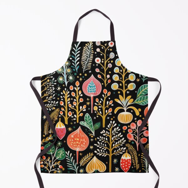 Item preview, Drawing of a Colourful Abstract Flower Pattern on Black Background designed and sold by AgathaZolastore.