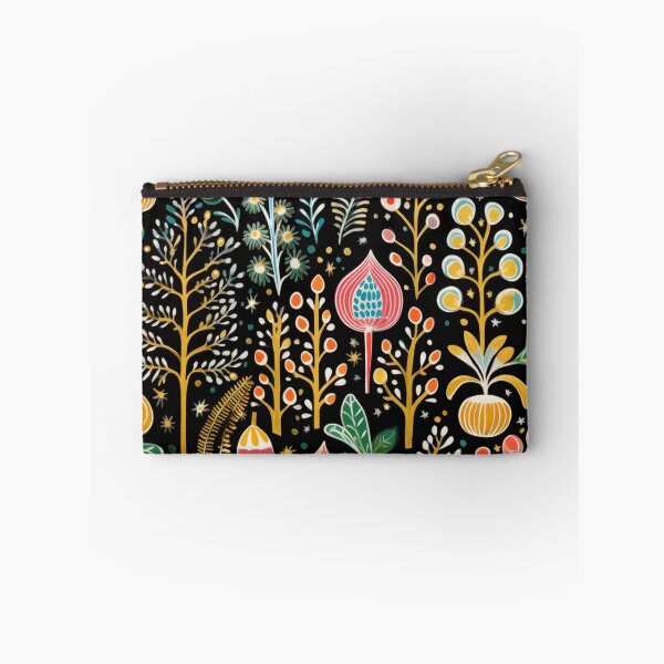 Item preview, Drawing of a Colourful Abstract Flower Pattern on Black Background designed and sold by AgathaZolastore.