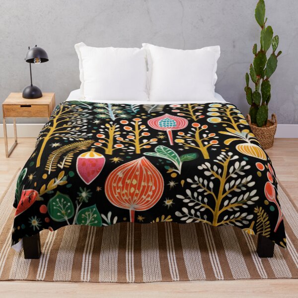 Item preview, Drawing of a Colourful Abstract Flower Pattern on Black Background designed and sold by AgathaZolastore.