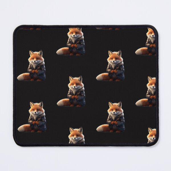Item preview, cute winter fox sticker retro animal and cofee lovers 2024 designed and sold by TRENDYDESIGNSzz.