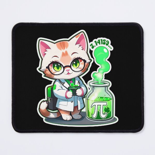 Item preview, Funny Pi Symbol Cat  Science Teacher Gift for Teacher Cat Lovers designed and sold by JUSTBEELEGANT.