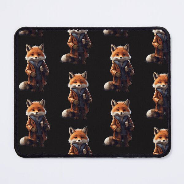 Item preview, cute winter fox sticker for animal and cofee lovers 2024 designed and sold by TRENDYDESIGNSzz.