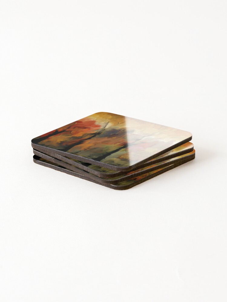 Thumbnail 4 of 5, Coasters (Set of 4), Bushfire designed and sold by Flowersonstuff.
