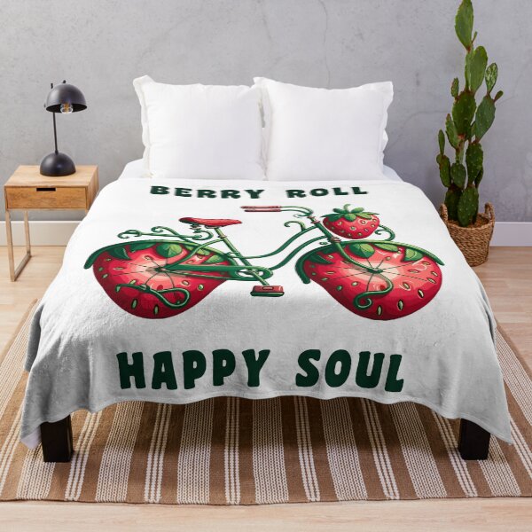 Item preview, Strawberry Bicycle Berry Roll Cartoon Styled designed and sold by CosyTeal.