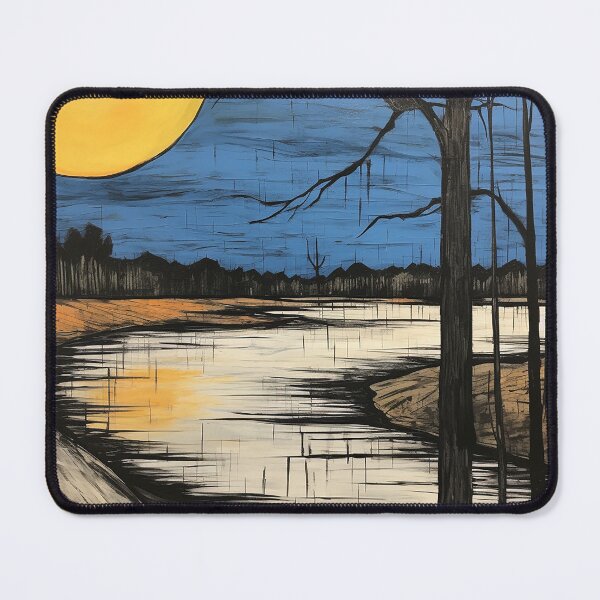 Item preview, Amun river colorful travel vintage graphics designed and sold by wonderfulpark.