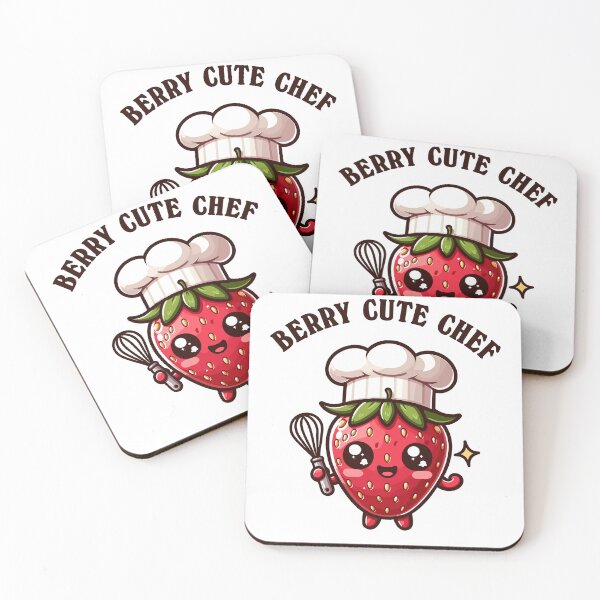 Item preview, Strawberry Chef Berry Cute Kawaii Style designed and sold by CosyTeal.