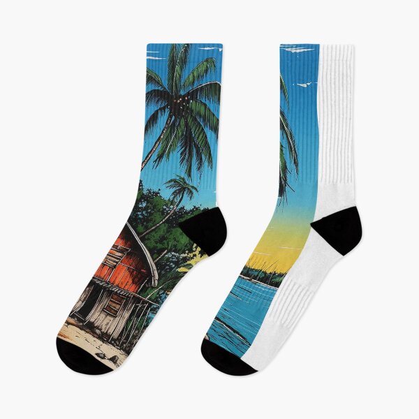 Item preview, Andaman islands travel vintage colorful anime graphics designed and sold by wonderfulpark.