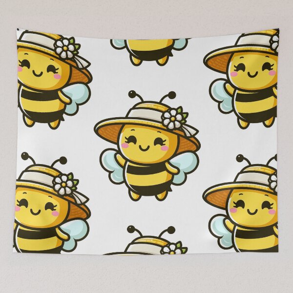 Item preview, Bee with Hat designed and sold by ArtfulWeave.