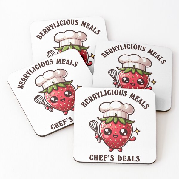 Item preview, Strawberry Chef Berrylicious Meals Kawaii Style designed and sold by CosyTeal.