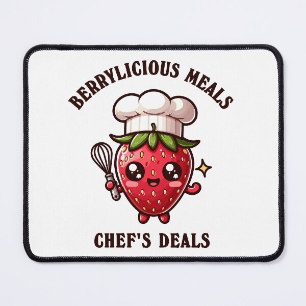 Item preview, Strawberry Chef Berrylicious Meals Kawaii Style designed and sold by CosyTeal.
