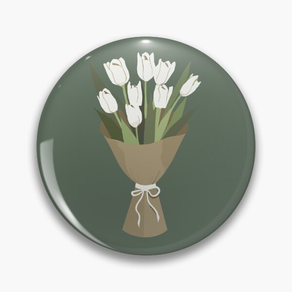 Item preview, Timeless White Tulips bouquet Wrapped in Brown, tulips cutout designed and sold by EmeraldeaArt.