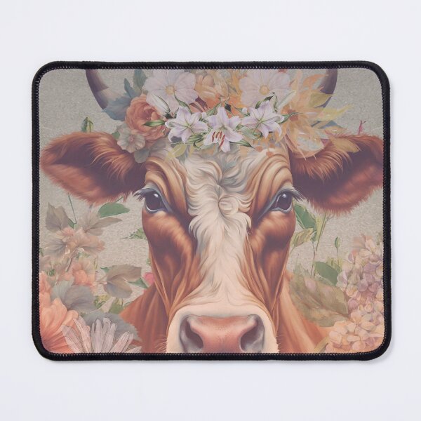 Item preview, Boho Highland Cow With Beautiful Flowers designed and sold by Cuteanimalgifts.