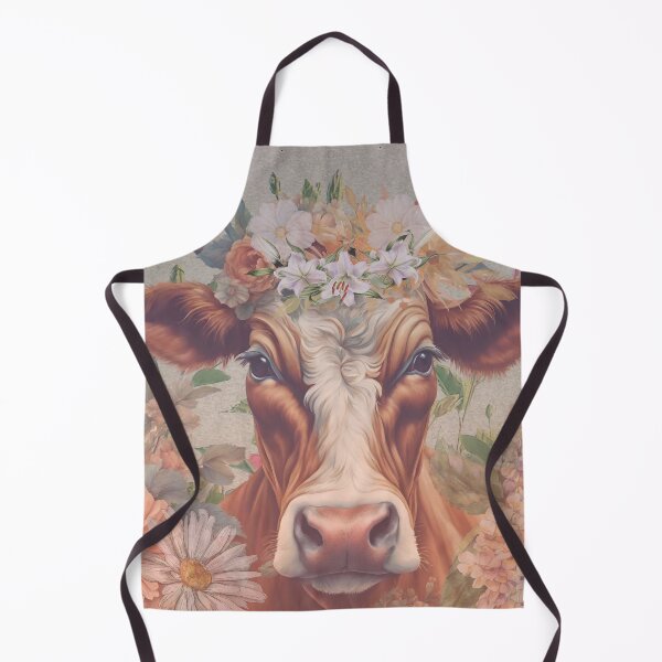 Item preview, Boho Highland Cow With Beautiful Flowers designed and sold by Cuteanimalgifts.