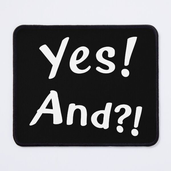Item preview, Yes, and? white letters designed and sold by Teedefy.