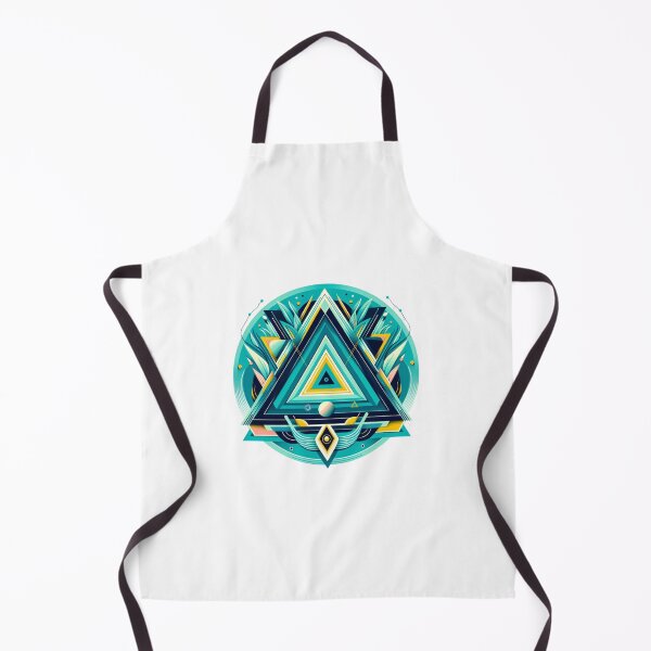 Item preview, A striking triangle design in shades of teal and blue designed and sold by spoo-art.
