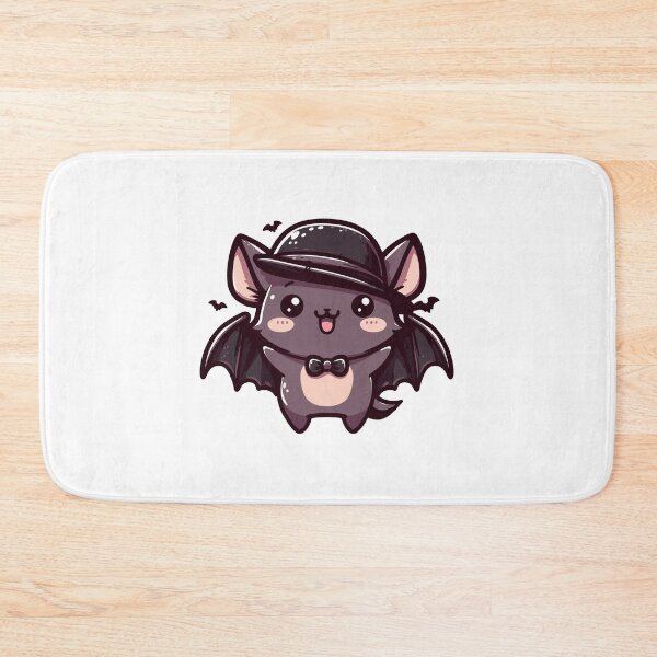 Item preview, Bat with Hat designed and sold by ArtfulWeave.