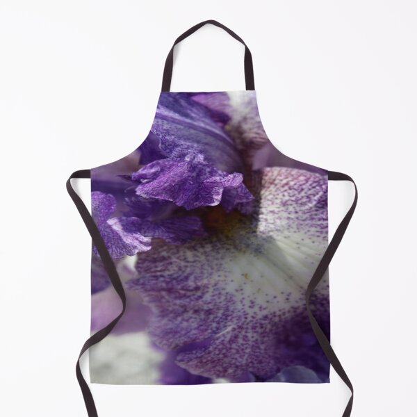Item preview, Iris Close Up In Shades of Cream and Purple designed and sold by taiche.