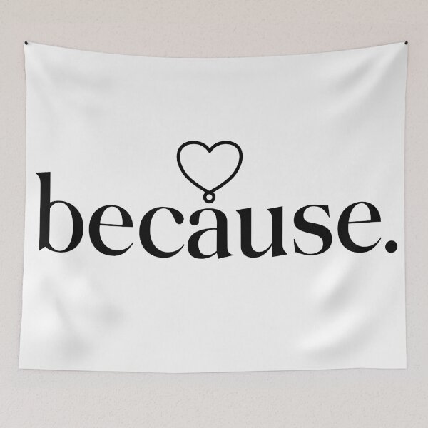 Item preview, Because Typography simple style designed and sold by littleflabby.