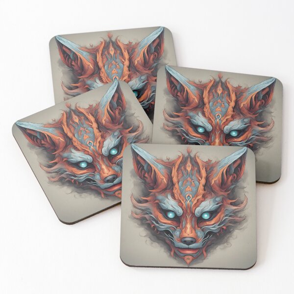 Item preview, Japanese demon mask  designed and sold by Chantel Fourie.