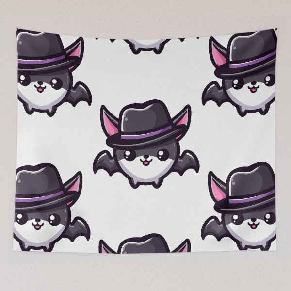 Item preview, Cool Bat in Hat designed and sold by ArtfulWeave.