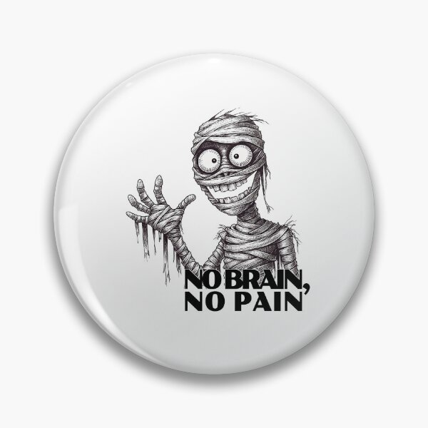 Item preview, No Brain, No Pain designed and sold by NickTaroDesign.