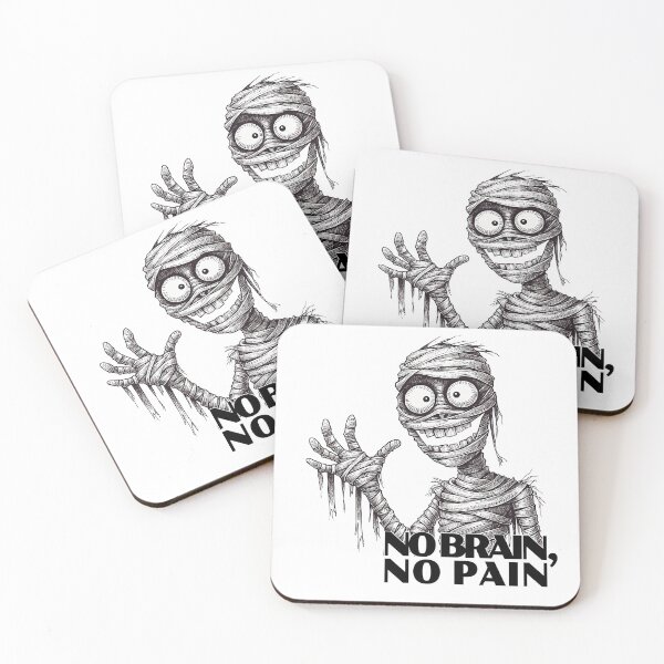 Item preview, No Brain, No Pain designed and sold by NickTaroDesign.
