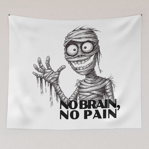 Item preview, No Brain, No Pain designed and sold by NickTaroDesign.