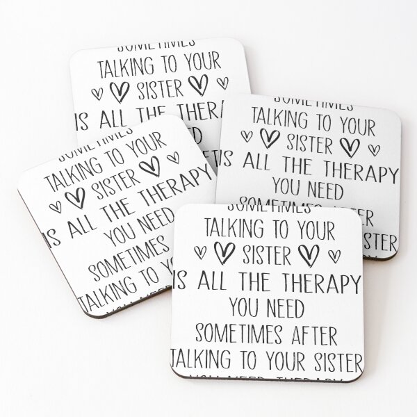Item preview,  Sometimes Talking To Your Sister Is All The Therapy designed and sold by SakuraPxl.