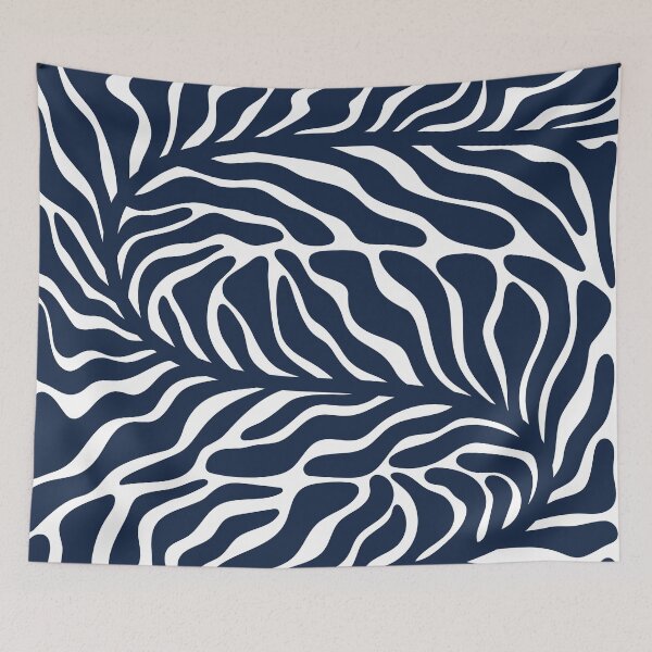 Item preview, Matisse Flower Market DTLA Indigo Art-Cali Boho by Bossy Cat Home designed and sold by BossyCatHome.