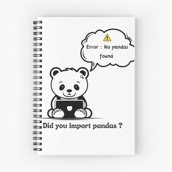 Item preview, Import panda || panda learning python programming || Kawaii panda || programmer  designed and sold by Cosmicworld07.