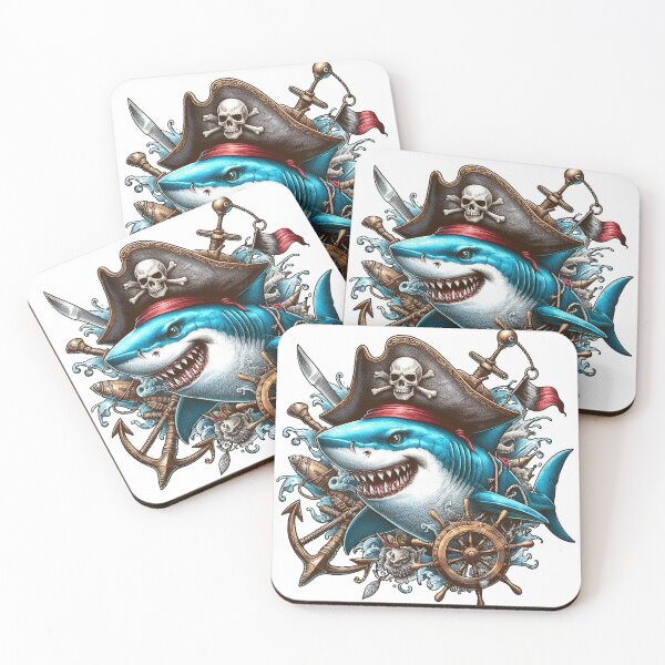 Item preview, THE PIRATE SHARK  designed and sold by luckymando.