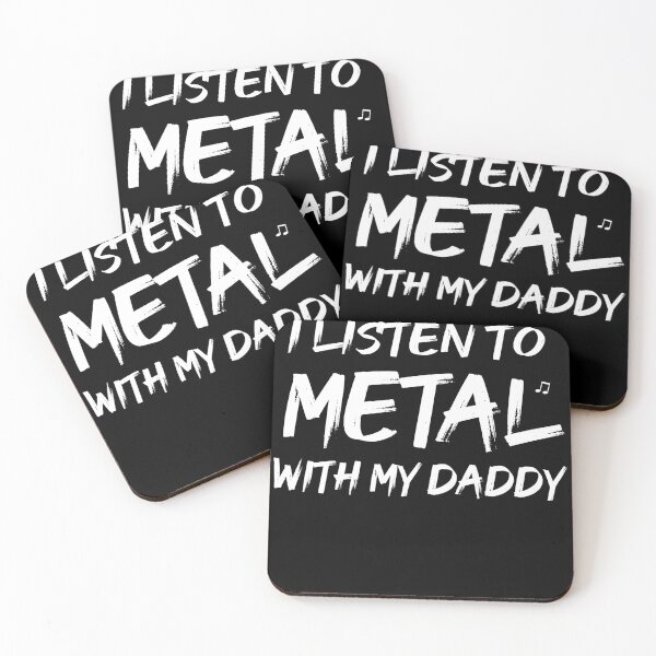Item preview, I Listen To Metal With My Daddy, Heavy Metal Dad, Newborn, Funny Metal Love designed and sold by SakuraPxl.