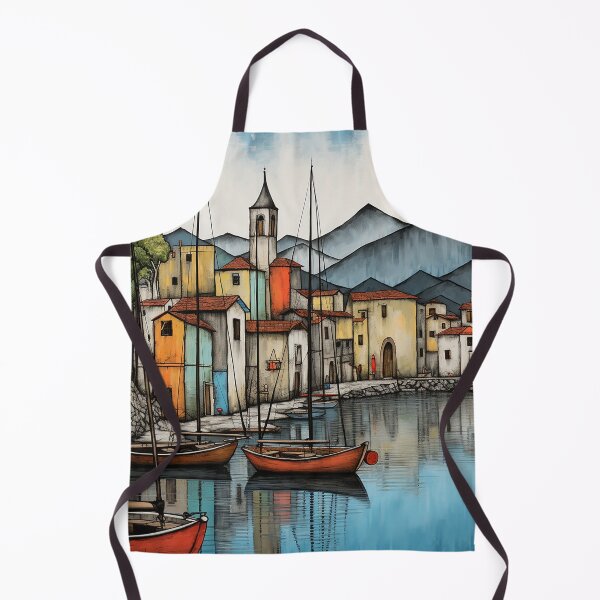 Item preview, Atitlan port travel vintage colorful anime graphics designed and sold by wonderfulpark.