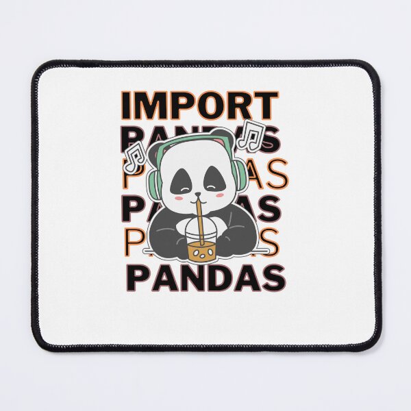 Artikelvorschau, Kopie von Import Panda || Panda lernt Python-Programmierung || Kawaii-Panda || Programmierer entworfen und verkauft von Cosmicworld07.