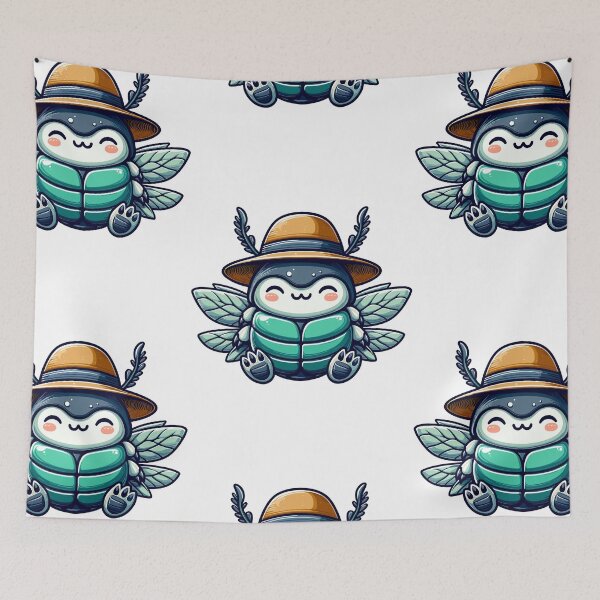 Item preview, Cool Beetle in Hat designed and sold by ArtfulWeave.
