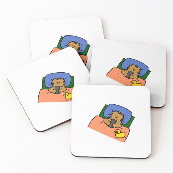 Item preview, a Cat and a Duck with the smart phone designed and sold by superbaechoo.