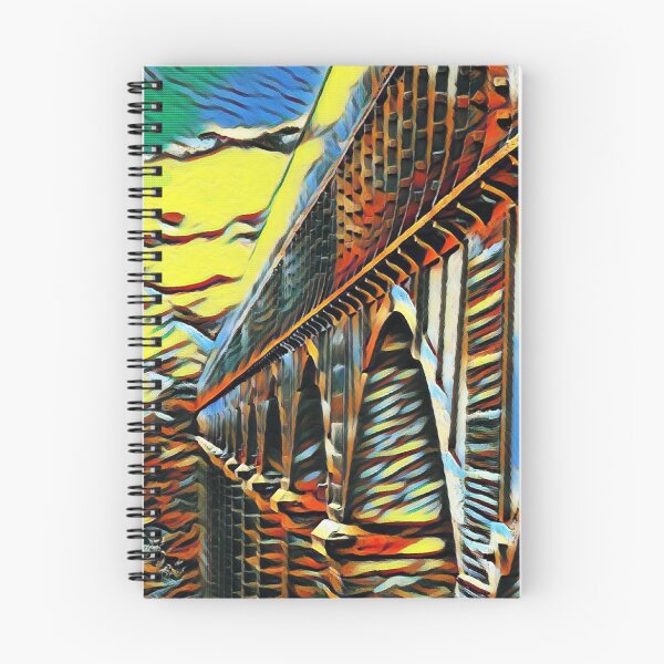 Item preview, PONTCYSYLLTE AQUADUCT COLOURFUL WALES VINTAGE TRAVEL POSTER designed and sold by Marni Scofidio Desi9ns.