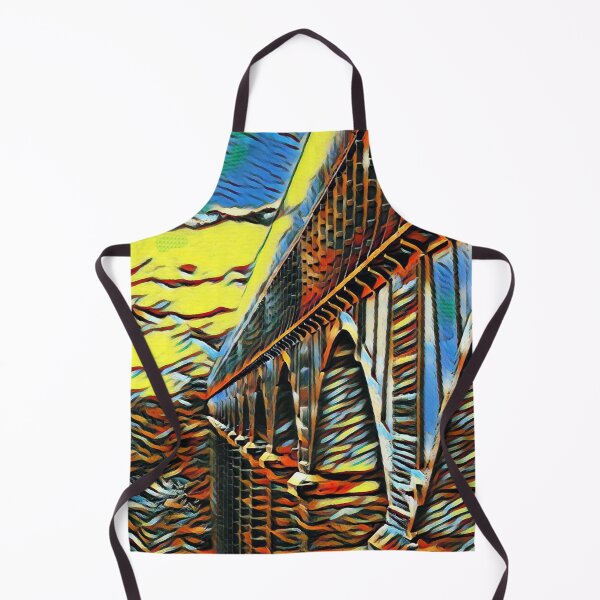 Item preview, PONTCYSYLLTE AQUADUCT COLOURFUL WALES VINTAGE TRAVEL POSTER designed and sold by Marni Scofidio Desi9ns.