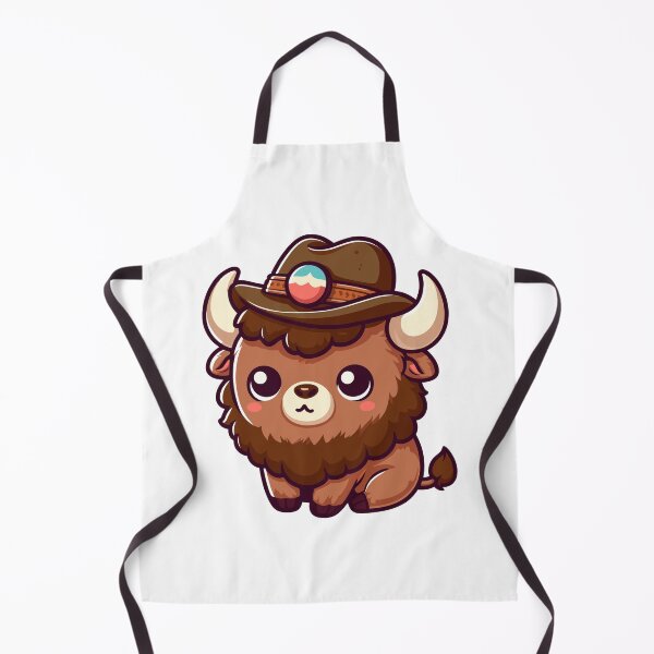 Item preview, Bison with Hat designed and sold by ArtfulWeave.