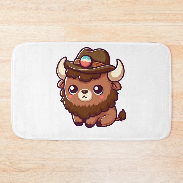 Item preview, Bison with Hat designed and sold by ArtfulWeave.