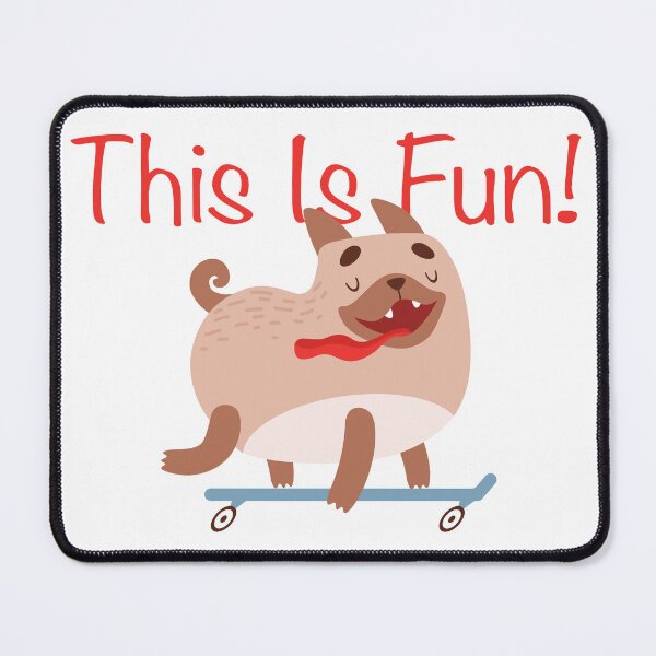 Item preview, This Is Fun, Cute Dogs, Funny Dogs, Friends, BFF, Best Friends, Happy Dogs, Dogs Smiling, Dogs On Skater, Dogs Running, Dogs Having Fun, Fun, Skaters, Dogs, Smile, Happy, designed and sold by Henrylizarraga.