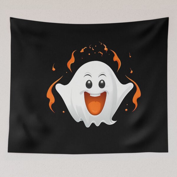 Item preview, Unique Collection: Friendly Orange Ghost Digital Art. designed and sold by Artedig.