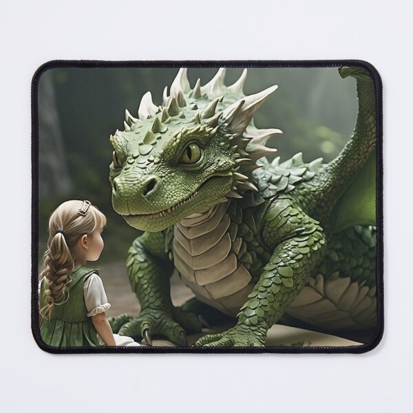 Item preview, Whispers of the Forest: A Girl's Encounter with a Sage Dragon designed and sold by MachineDesigned.