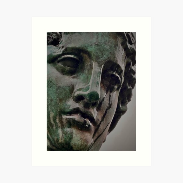 Statue Face Design Art Print