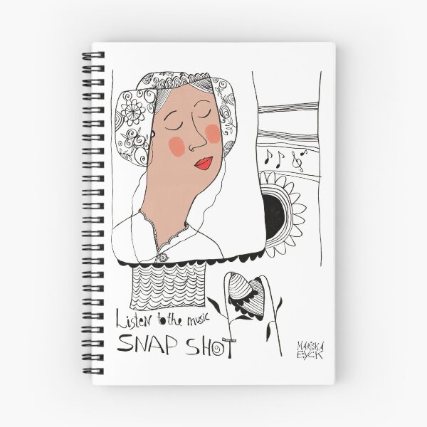 Item preview, listen to the music, traditional Dutch girl, mostly black and white drawing designed and sold by mariska eyck.