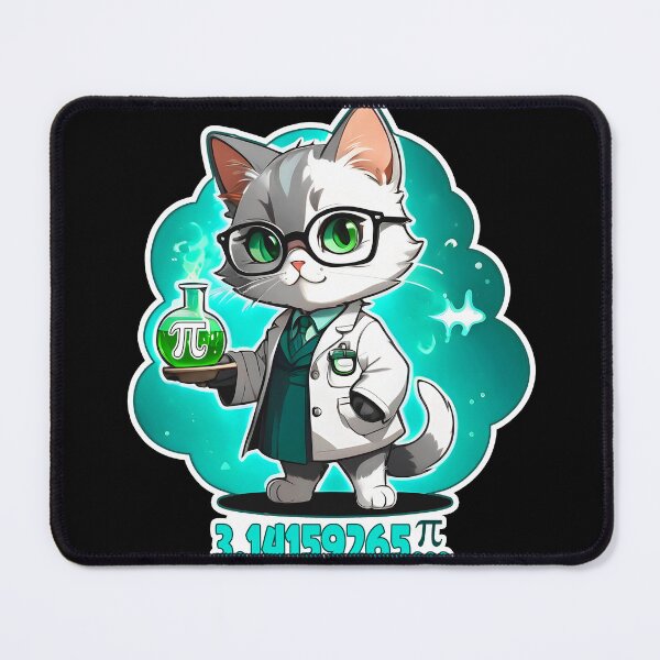 Item preview, Funny Pi Symbol Cat  Science Teacher Gift for Teacher Cat Lovers designed and sold by JUSTBEELEGANT.